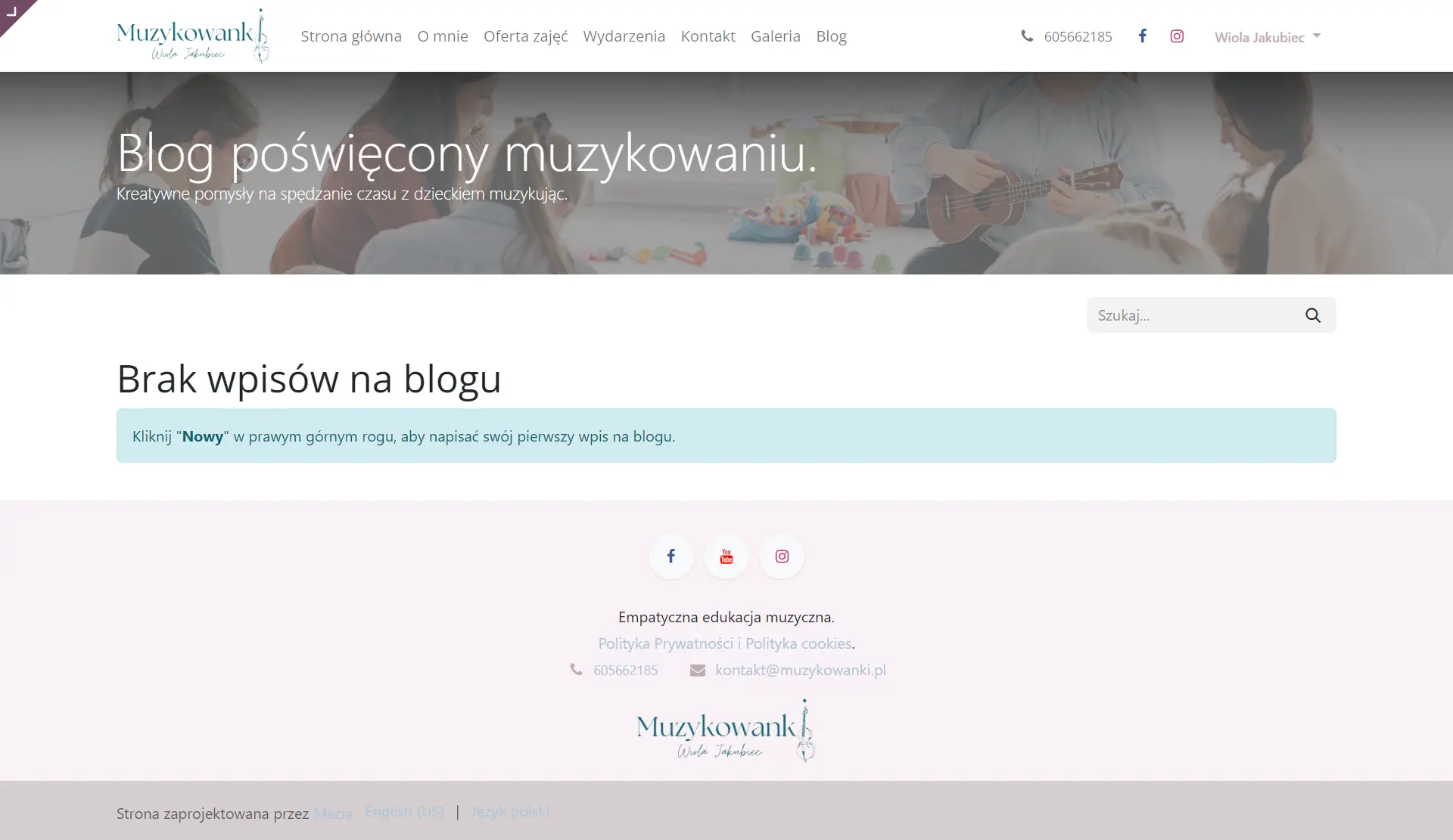 blog na stronie internetowej